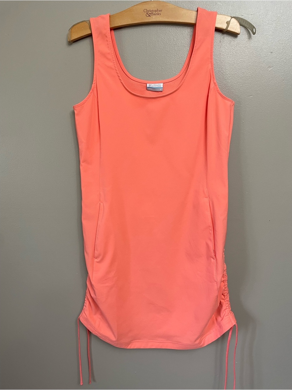 Columbia Tank Dress Womens small All Season Drawcord Sides Outdoors UPF 50